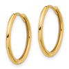 14K Polished Hinged Hoop Earrings