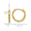14K Polished Hinged Hoop Earrings