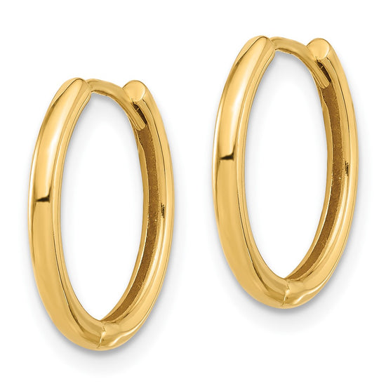 Gold Hinged Hoop Earrings