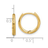 14K Polished Hinged Hoop Earrings