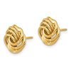 Golden Treasures 14K Polished Love Knot Post Earrings