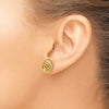 Golden Treasures 14K Polished Love Knot Post Earrings
