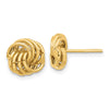 14K 10mm Polished Love Knot Post Earrings