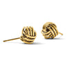 Gold Love Knot Post Earrings