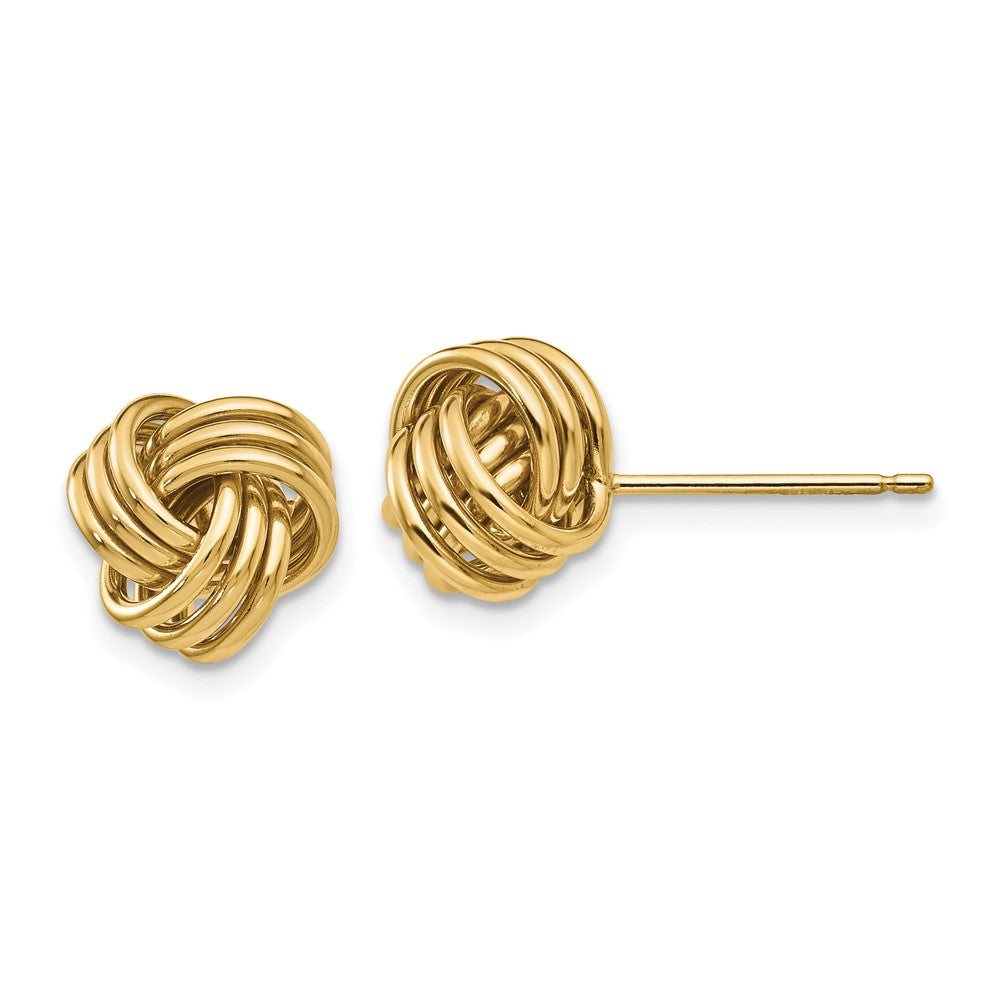 Gold Love Knot Post Earrings