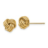 14k 9mm Polished Triple Love Knot Post Earrings