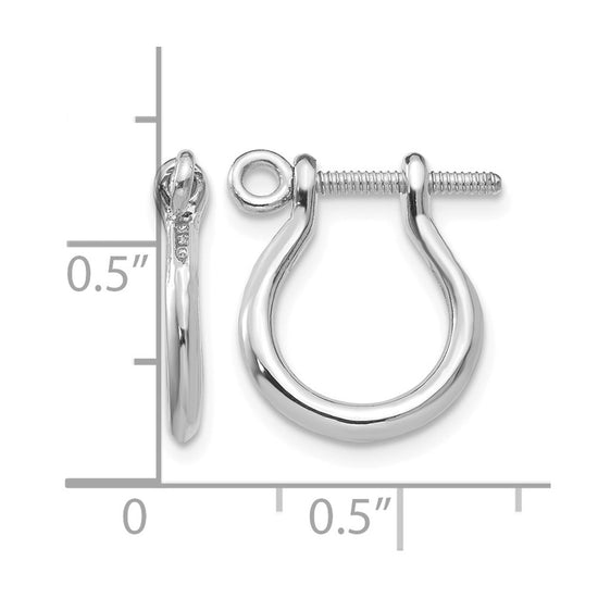 Gold Shackle Hoop Earrings