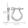 Gold Shackle Hoop Earrings