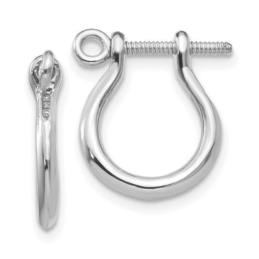 Gold Shackle Hoop Earrings