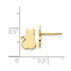 14K Cat Earrings