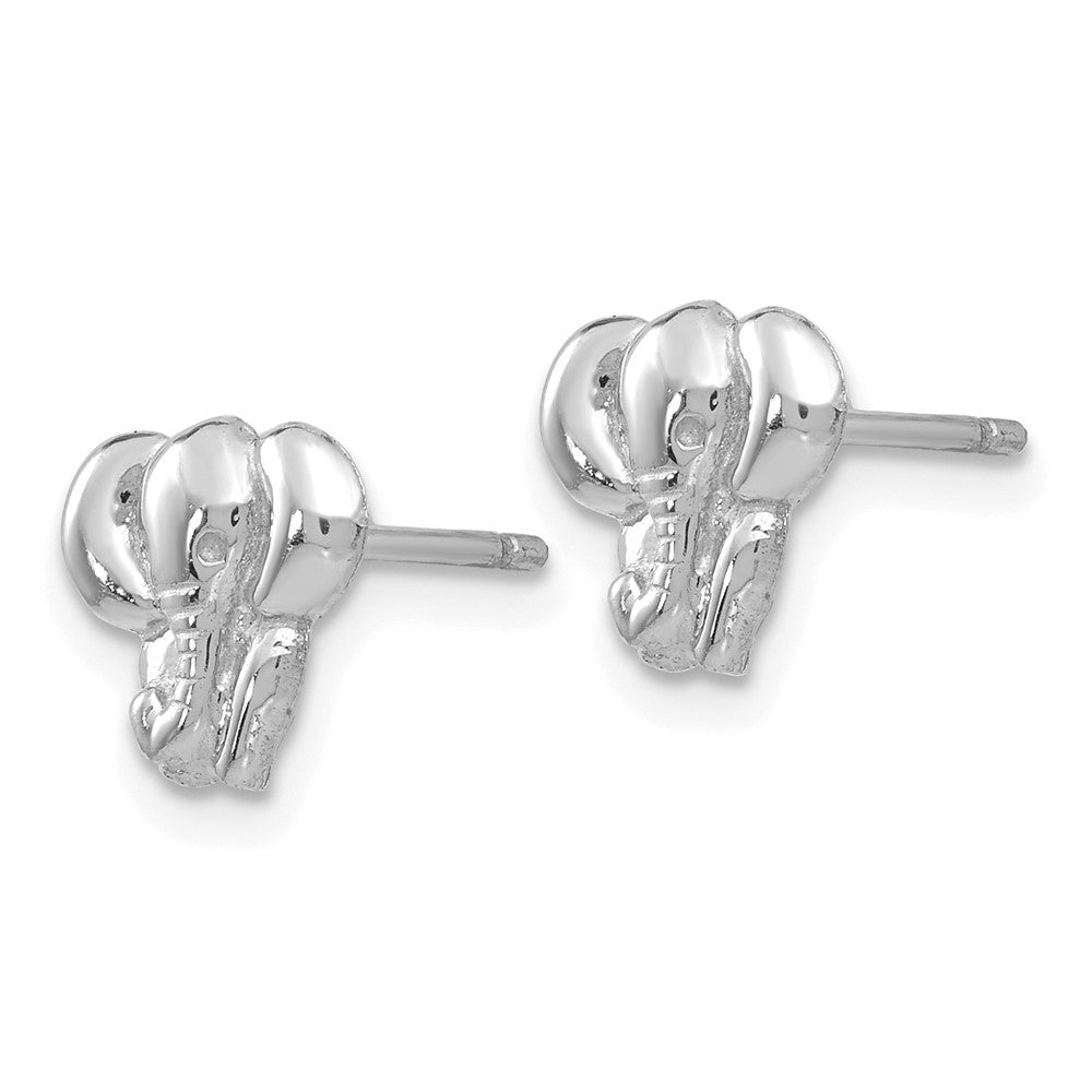 Gold Elephant Post Earrings