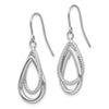 Gold Teardrop Shepard Hook Earrings