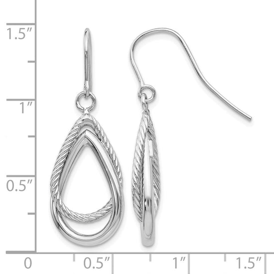 Gold Teardrop Shepard Hook Earrings