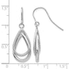 Gold Teardrop Shepard Hook Earrings