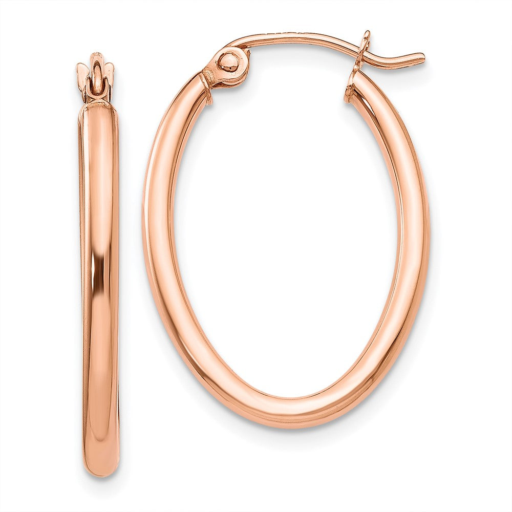 Oval Hoop Earrings