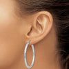 Gold Patterned Diamond-cut Hoop Earrings