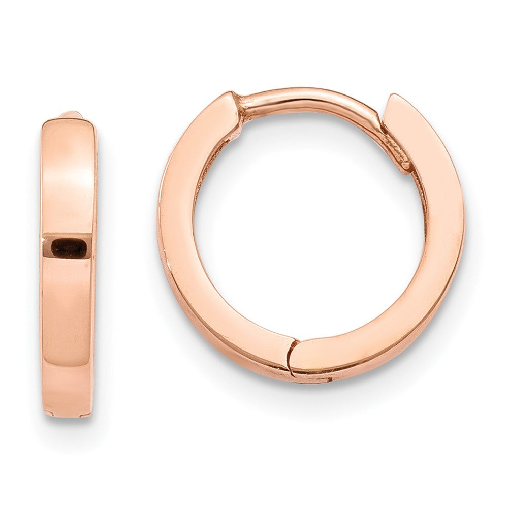 Gold Circle Hinged Hoop Earrings