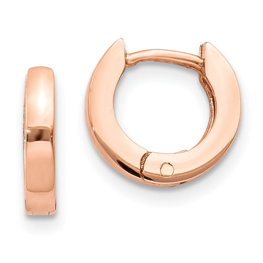 Gold Circle Hinged Hoop Earrings