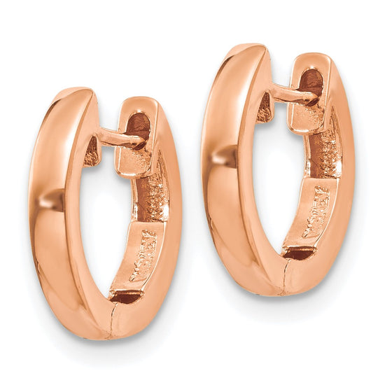 Gold Hinged Circle Hoop Earrings