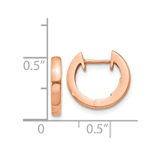 Gold Hinged Circle Hoop Earrings