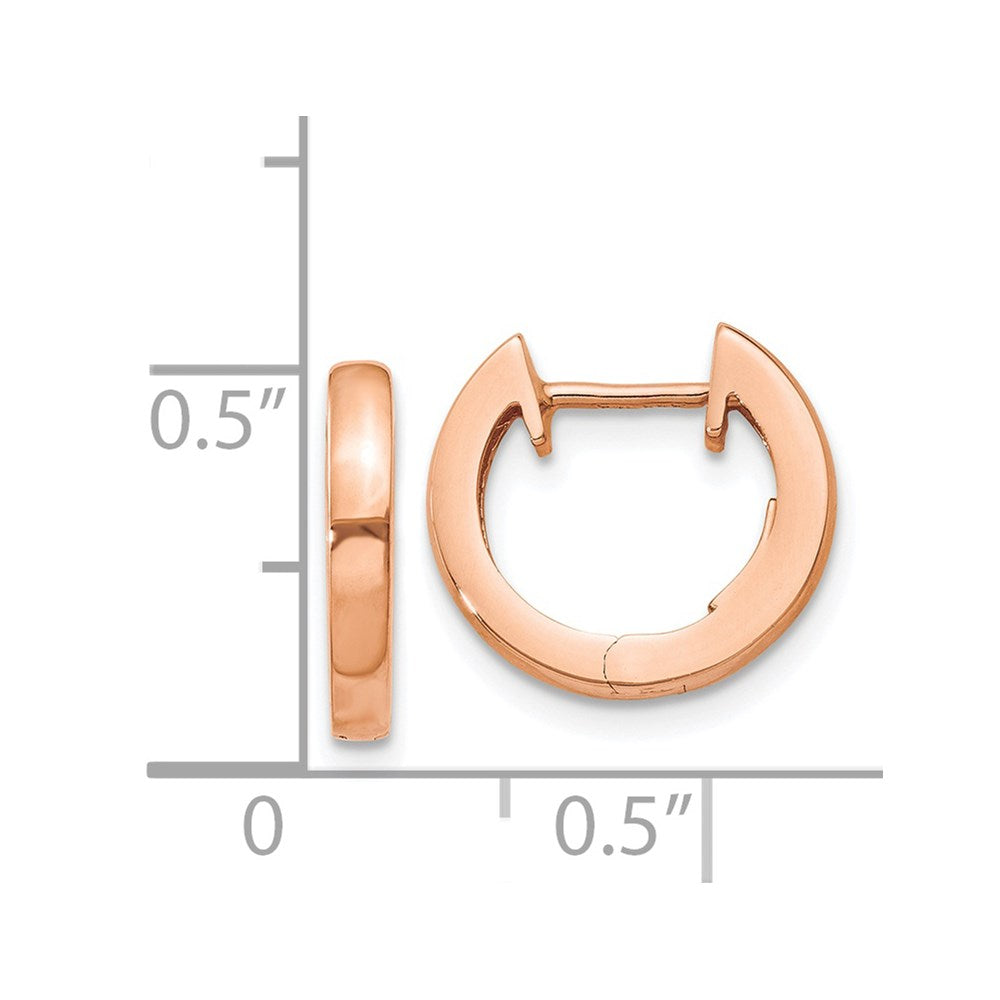 Gold Hinged Circle Hoop Earrings