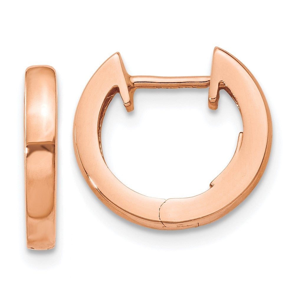 Gold Hinged Circle Hoop Earrings