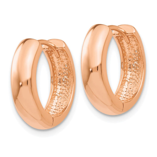 Gold Circle Hinged Hoop Earrings