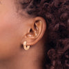 Gold Circle Hinged Hoop Earrings