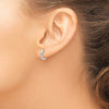 Gold Hinged Circle Hoop Earrings