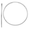 14k White Gold 1.2x40mm Polished Endless Tube Hoop Earrings