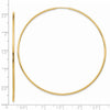 14k 1.2x63mm Polished Endless Tube Hoop Earrings