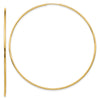 14k 1.2x63mm Polished Endless Tube Hoop Earrings