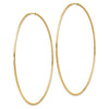 14k 1.2x69mm Polished Endless Tube Hoop Earrings