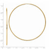 14k 1.2x69mm Polished Endless Tube Hoop Earrings