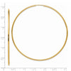 14K 1.2x74mm Polished Endless Tube Hoop Earrings