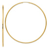 14K 1.2x74mm Polished Endless Tube Hoop Earrings