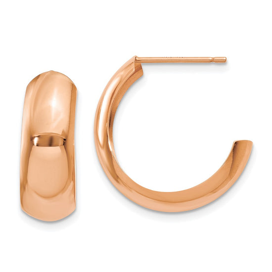 J-Hoop Earrings