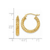 14k Mesh Hoop Earrings