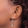 Gold Teardrop Dangle Shepard Hook Earrings