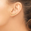 14k Polished Infinity Ear Climber Earrings