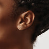 Gold Heart Post Earrings