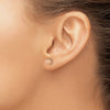 Diamond-Cut Ball Post Earrings