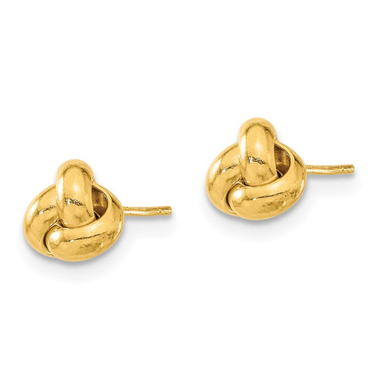 Gold Love Knot Post Earrings