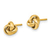 Gold Love Knot Post Earrings