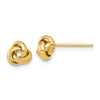 Gold Love Knot Post Earrings