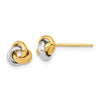 Gold Love Knot Post Earrings