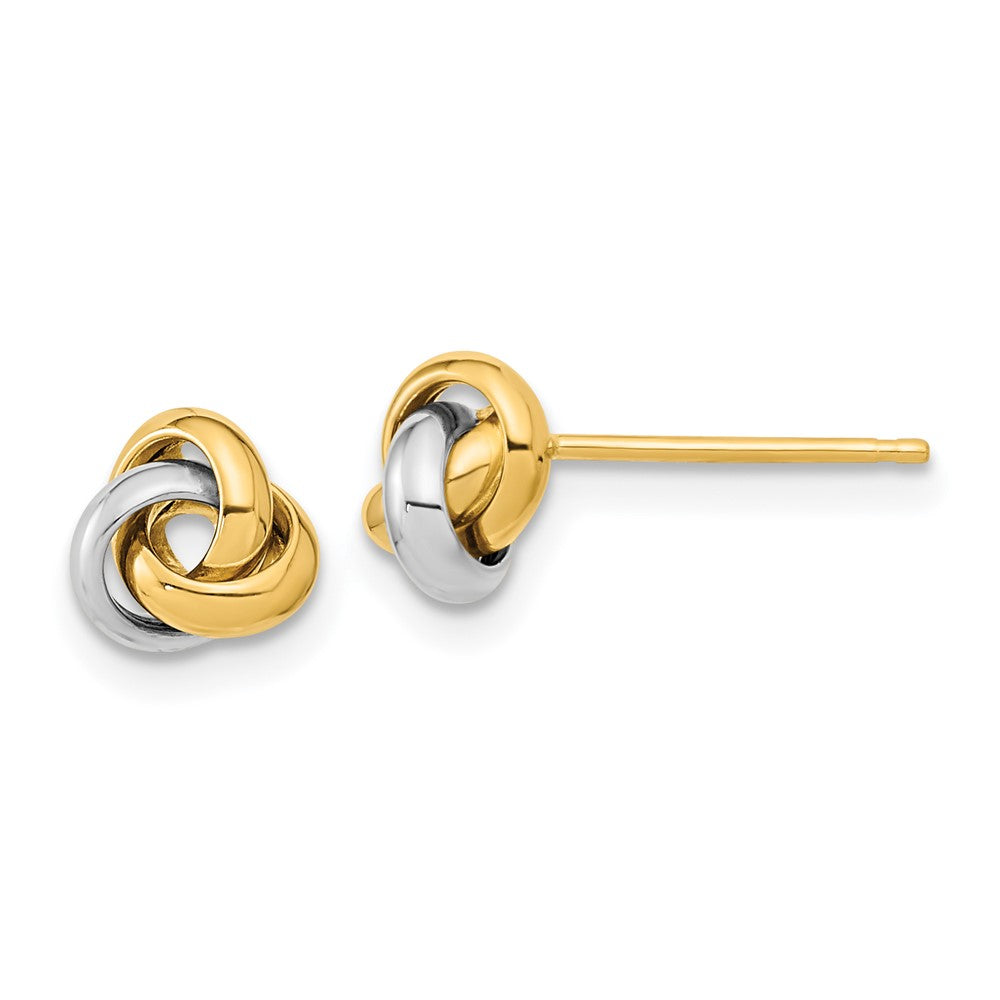 Gold Love Knot Post Earrings