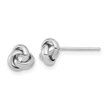 Gold Love Knot Post Earrings