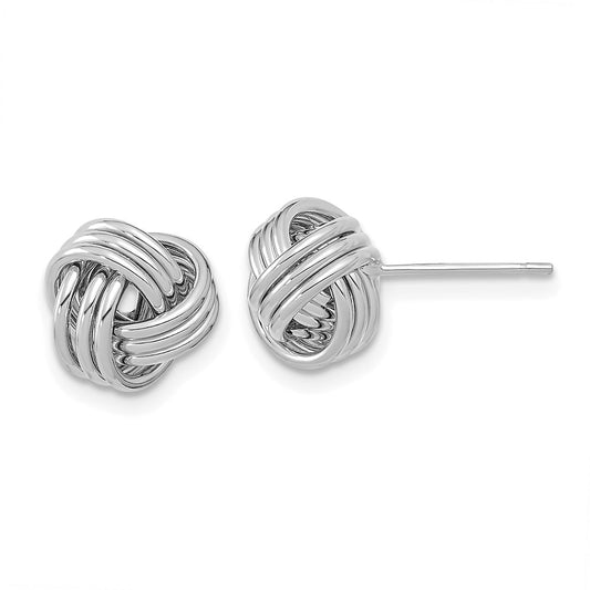 Gold Love Knot Post Earrings