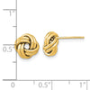 14k 9mm Polished Double Love Knot Post Earrings